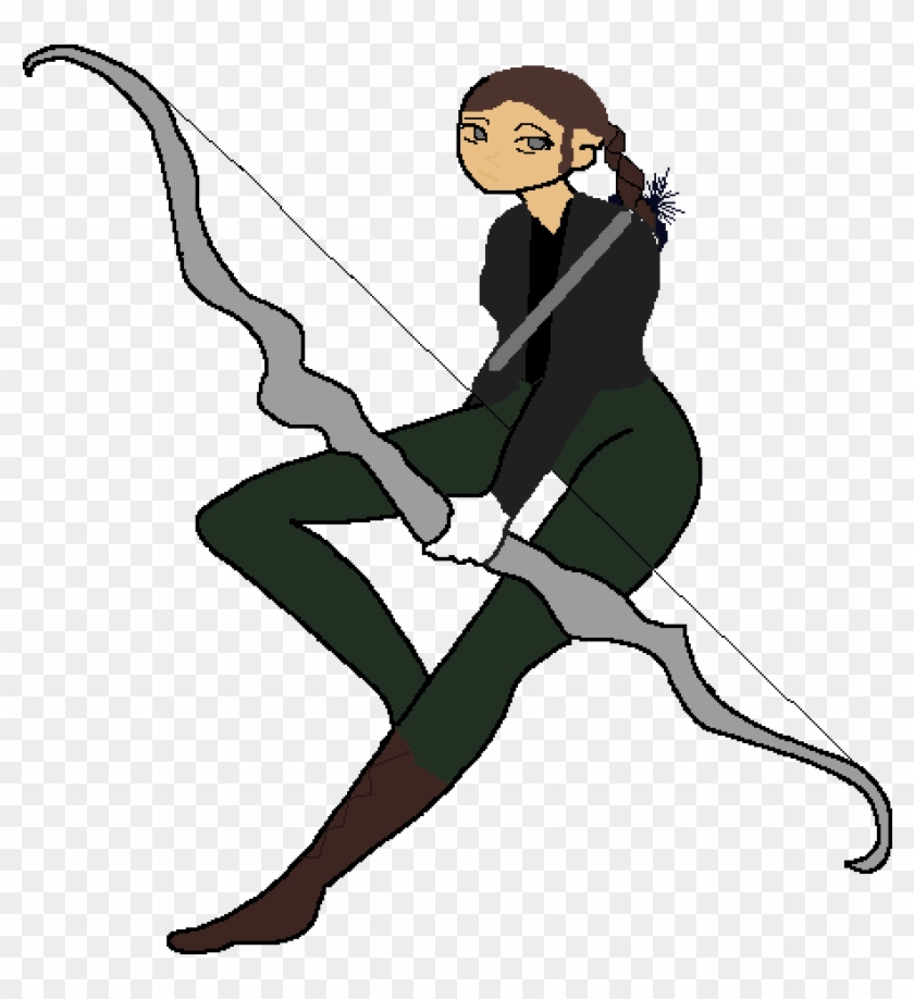 Katniss Everdeen - Cartoon Clipart
