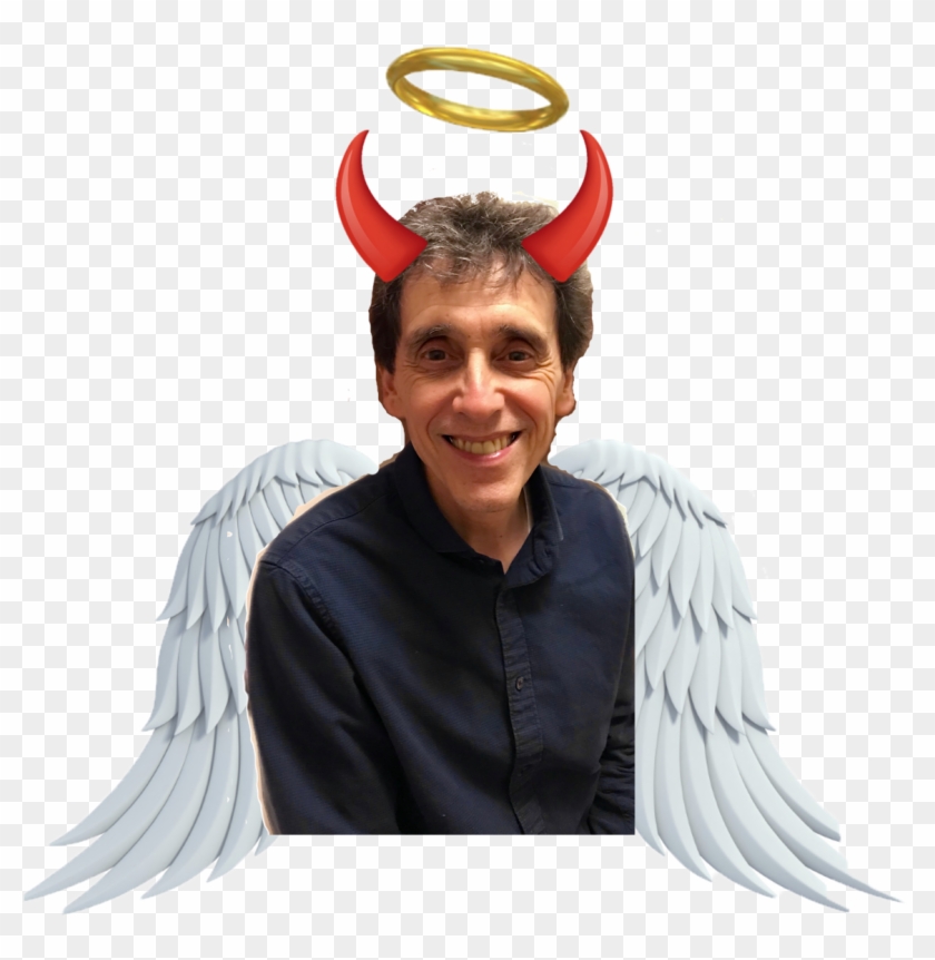 “all Human Beings Are Commingled Out Of Good And Evil - Angel Wings And Halo Png Clipart