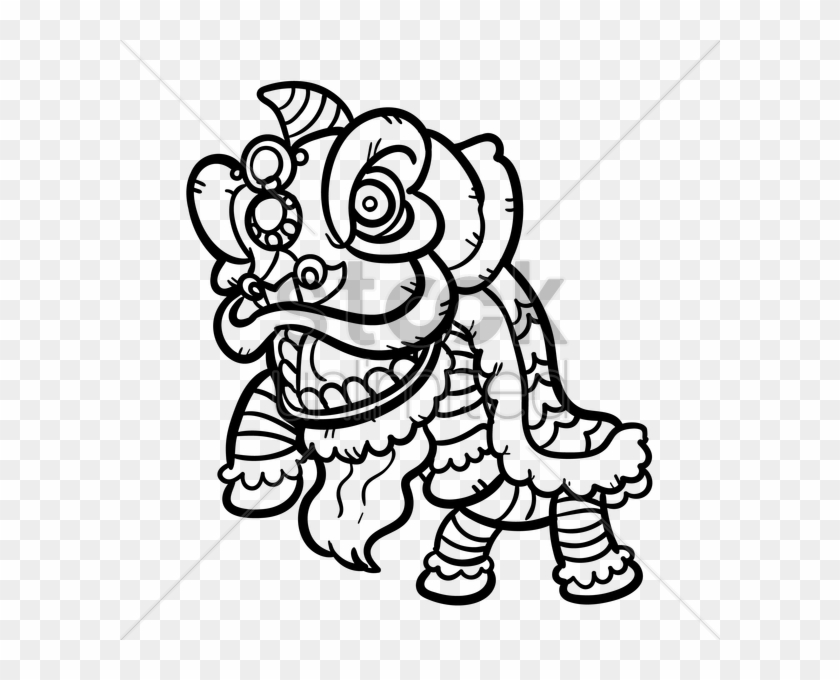Lion Dance Drawing At Getdrawings Com Free - Lion Dance Drawing Easy Clipart