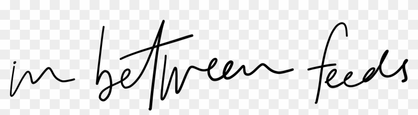 In Between Feeds - Calligraphy Clipart