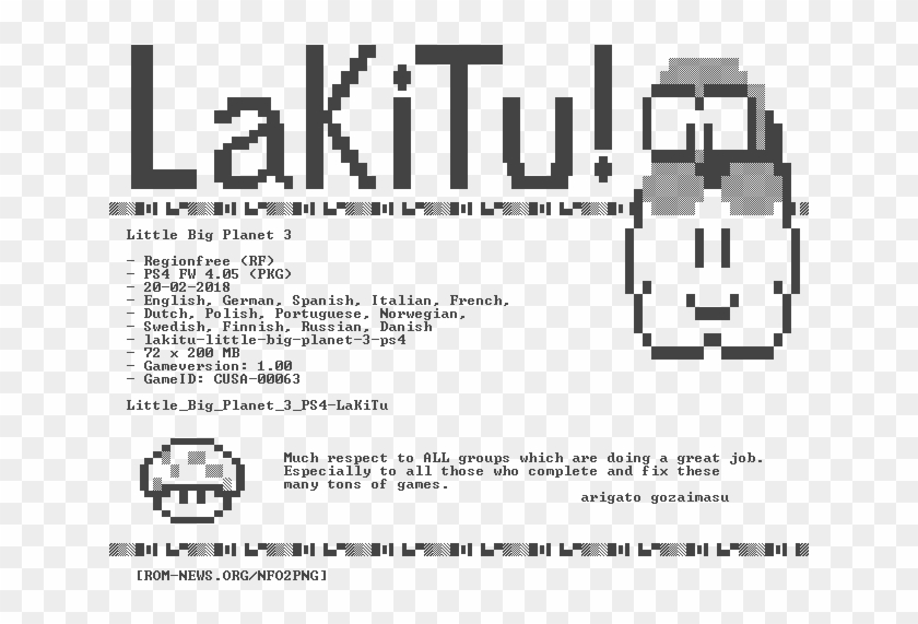 Little Big Planet 3 Ps4-lakitu - Ink Clipart #5928011