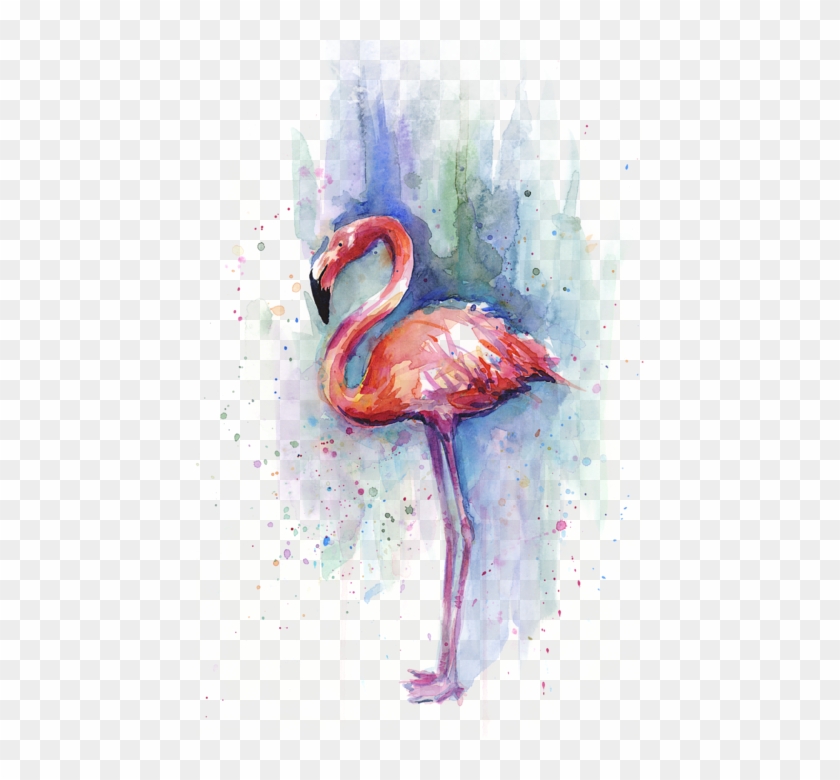 Click And Drag To Re-position The Image, If Desired - Pink Flamingo Watercolor Clipart #5928151
