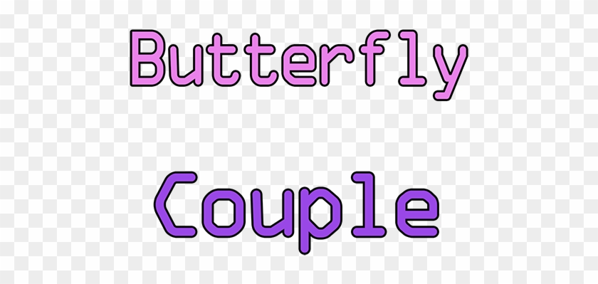 Butterfly Couple Is A Simple Puzzle, Where You Need - Graphics Clipart