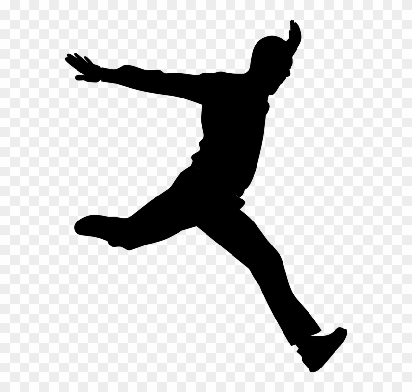 Running Man Silhouette Png Clipart