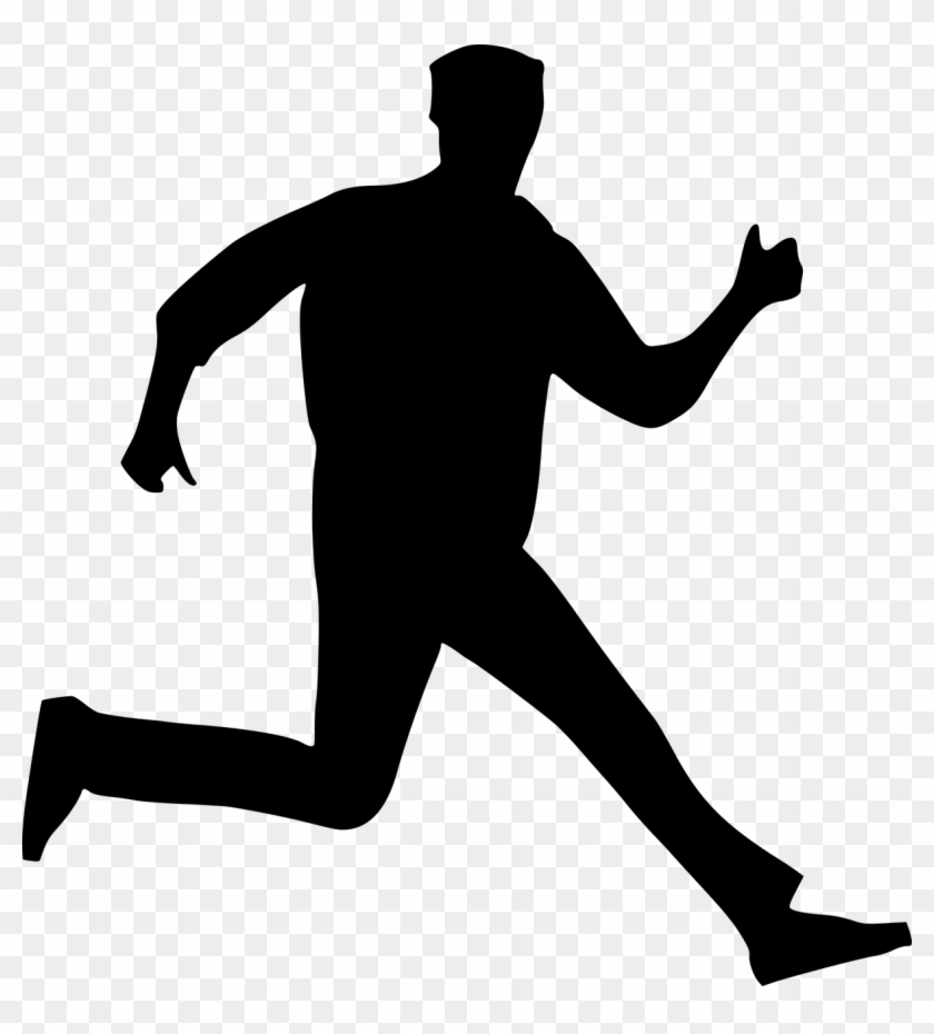 Man Jumping Silhouette - Futsal Clipart - Png Download #5928899