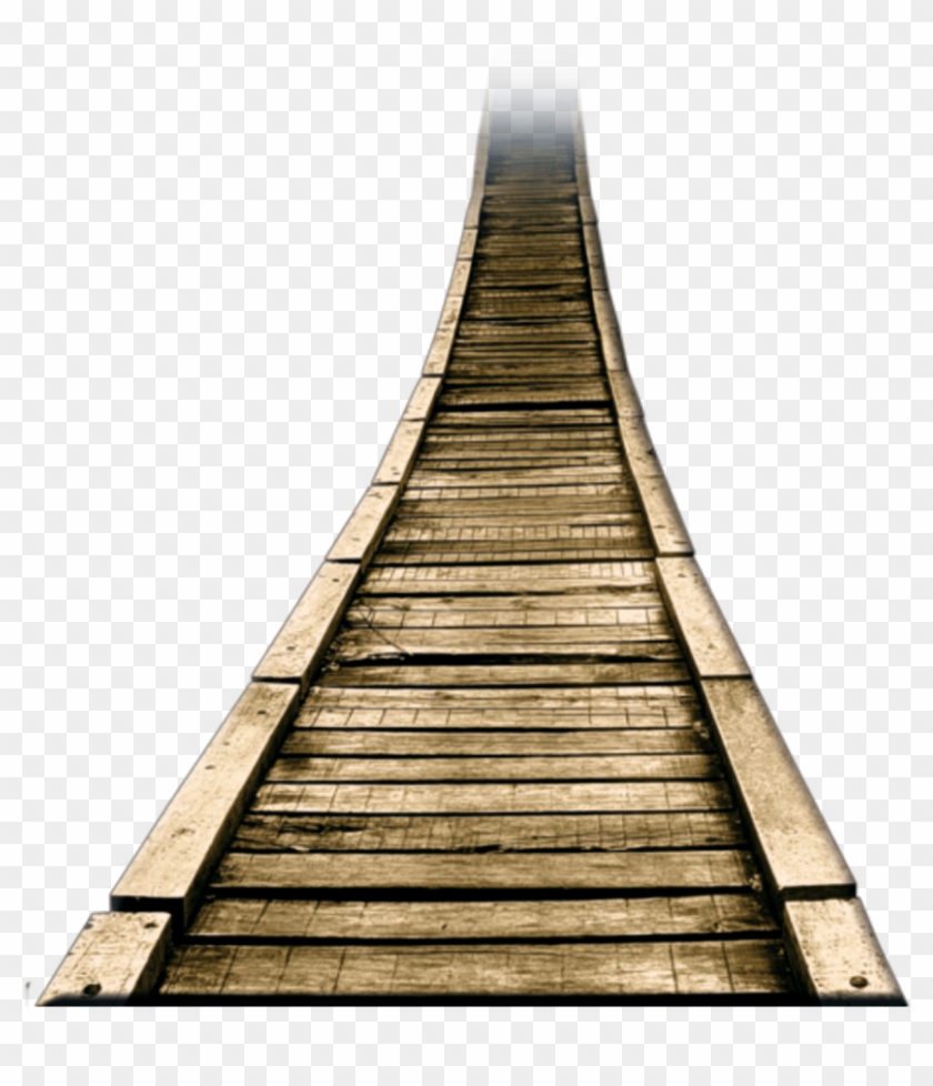 Ftestickers Bridge Wooden Vintage - Puente De Madera Png Clipart #5928948