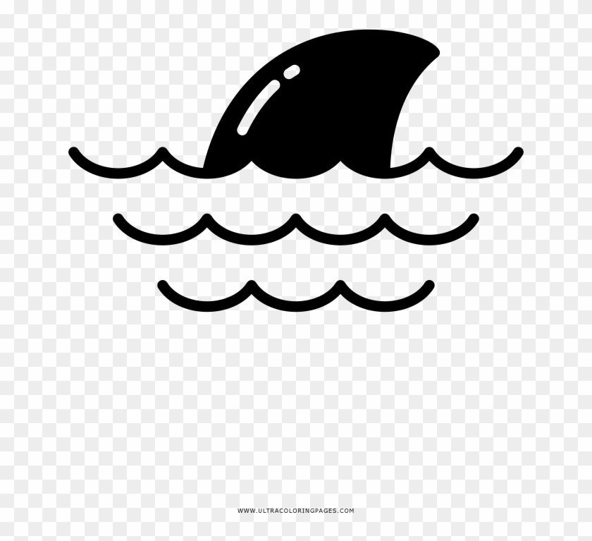 Shark Coloring Page - Imagenes De Tiburon Para Calcar Clipart