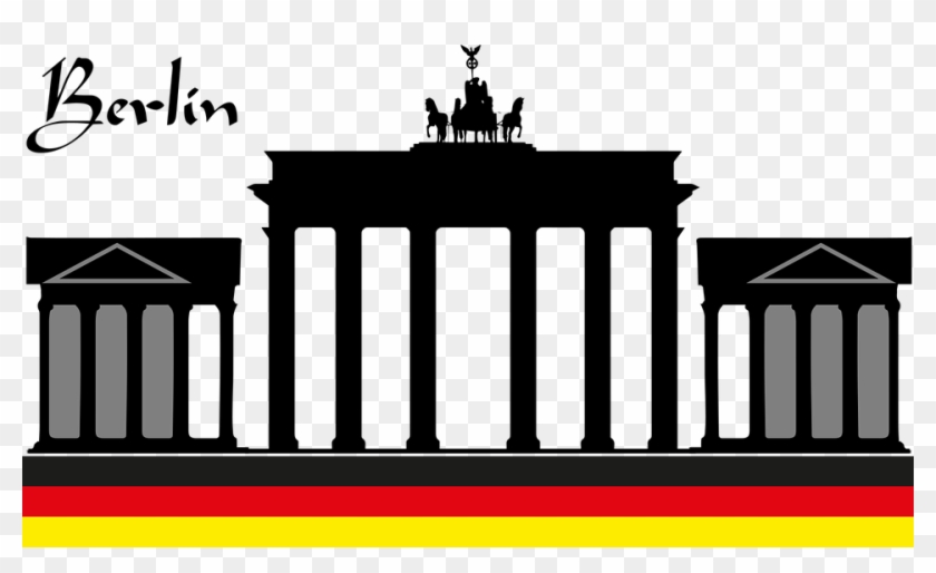 Brandenburg Gate Berlin Capital Landmark - Brandenburg Gate Clipart #5929102