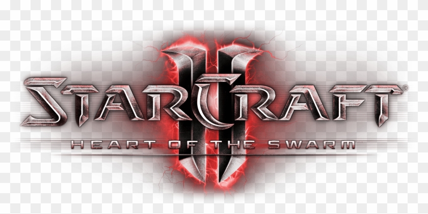 Sc2 Starcraft Ii Heart Of The Swarm Logo Png High Resolution - Starcraft 2 Wings Of Liberty Clipart #5929690