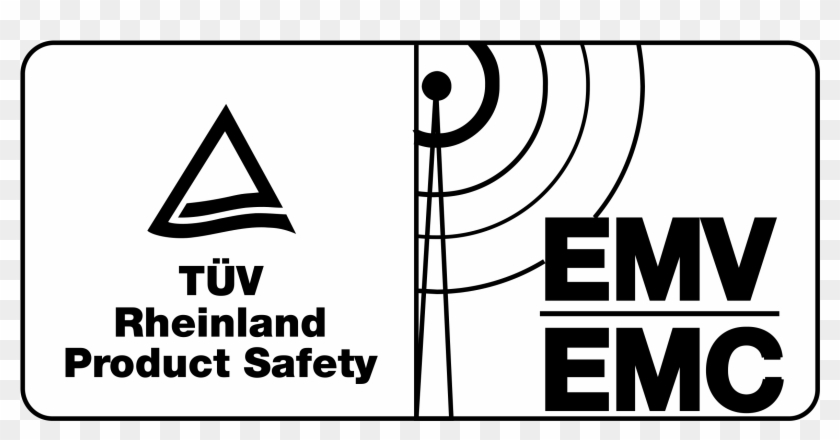 Tuv Emc Emv Logo Png Transparent - Emc Symbol Clipart