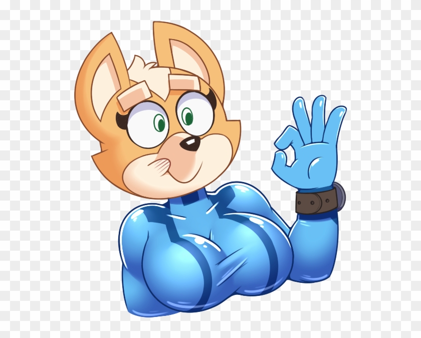 Cartoon Mammal Vertebrate Clip Art Fictional Character - Zero Suit Fox Grayfruit - Png Download