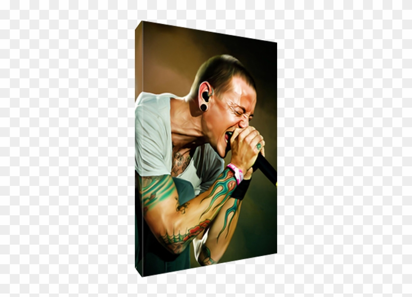 Canvas Stretched And Gallery Wrapped Over - Chester Bennington Canvas Clipart #5930595