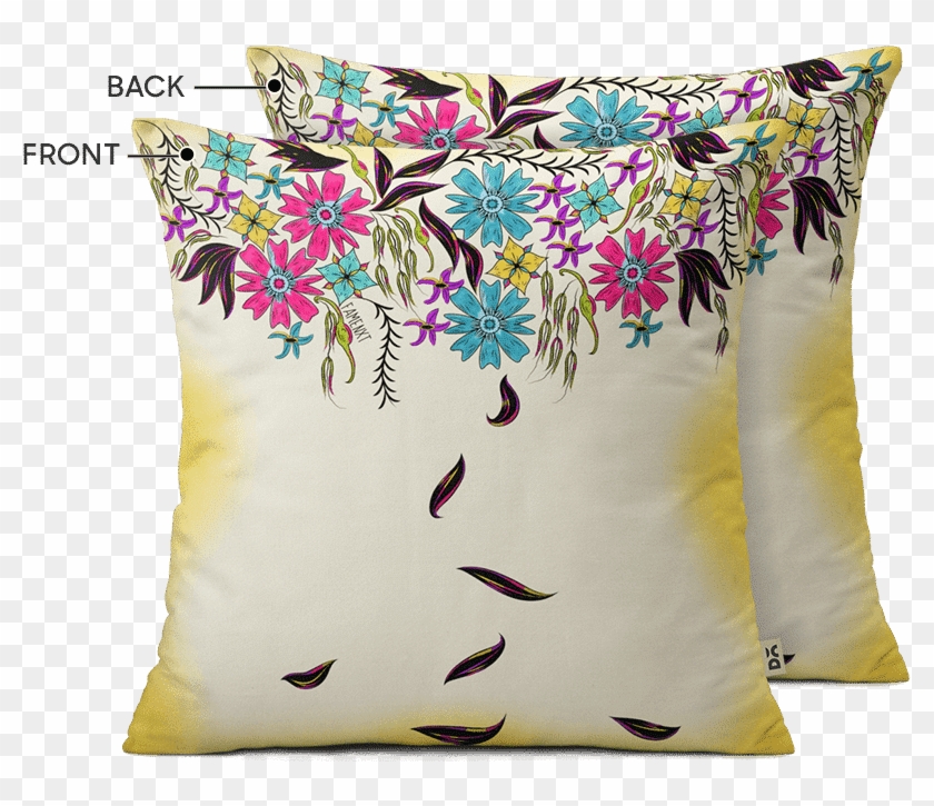 Dailyobjects Spring Hanging Flowers 16" Cushion Cover - Cushion Clipart #5930646