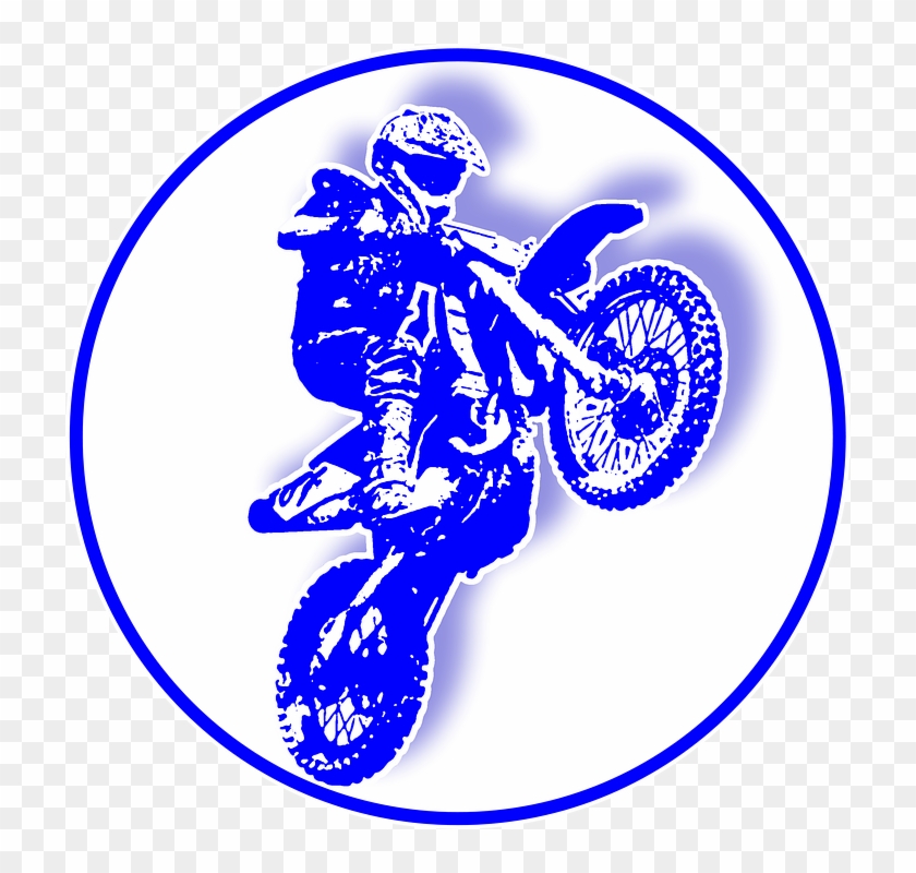 Motor Crosser Dirt Bike Motocross Motorcycle Decal - Motorcycle Clipart #5931281