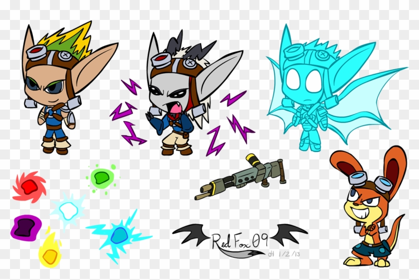 Jak And Daxter Chibis - Jak The Lost Frontier Art Clipart #5931337