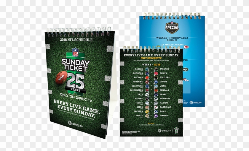 Nfl Sunday Ticket Schedule 2018 Clipart #5931496