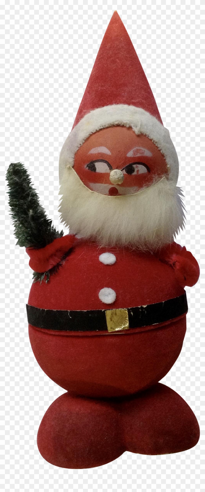 Vintage West Germany Paper Mache Santa Claus Bobble - Santa Claus Clipart