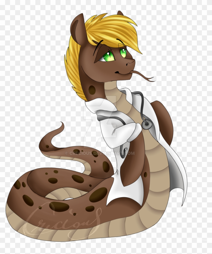 Crecious, Clothes, Doctor, Forked Tongue, Lab Coat, - Snake In A Lab Coat Clipart #5931595