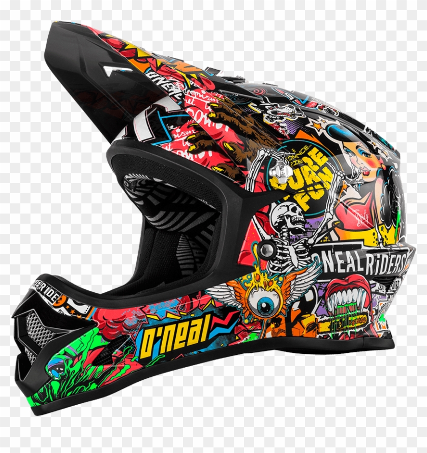 Motocross Helmet Sticker Bomb , Png Download - Sticker Bomb Motocross Helmet Clipart #5931655