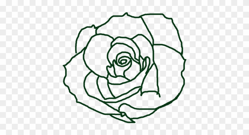 Frontrose - Line Art Clipart #5931793