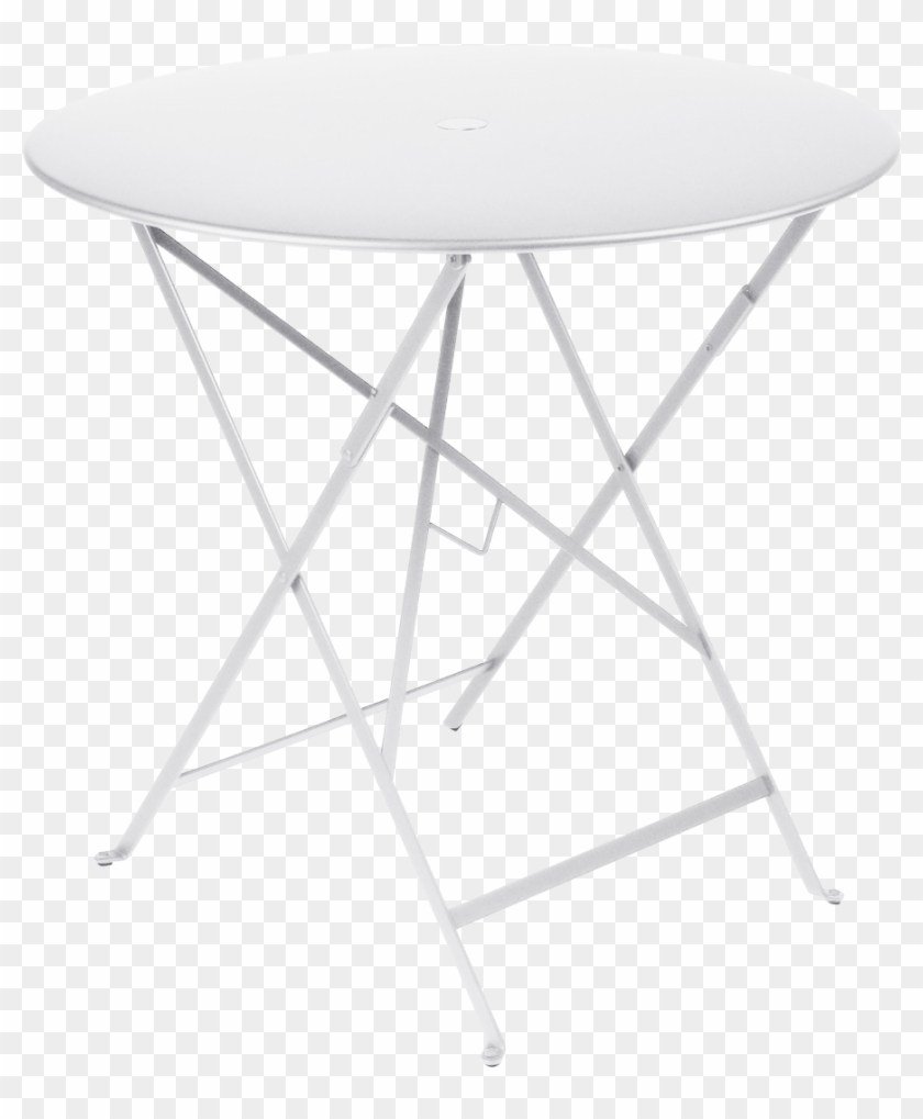 Fermob Bistro Folding Table 0233 - Biely Zahradny Stolik Clipart #5931862