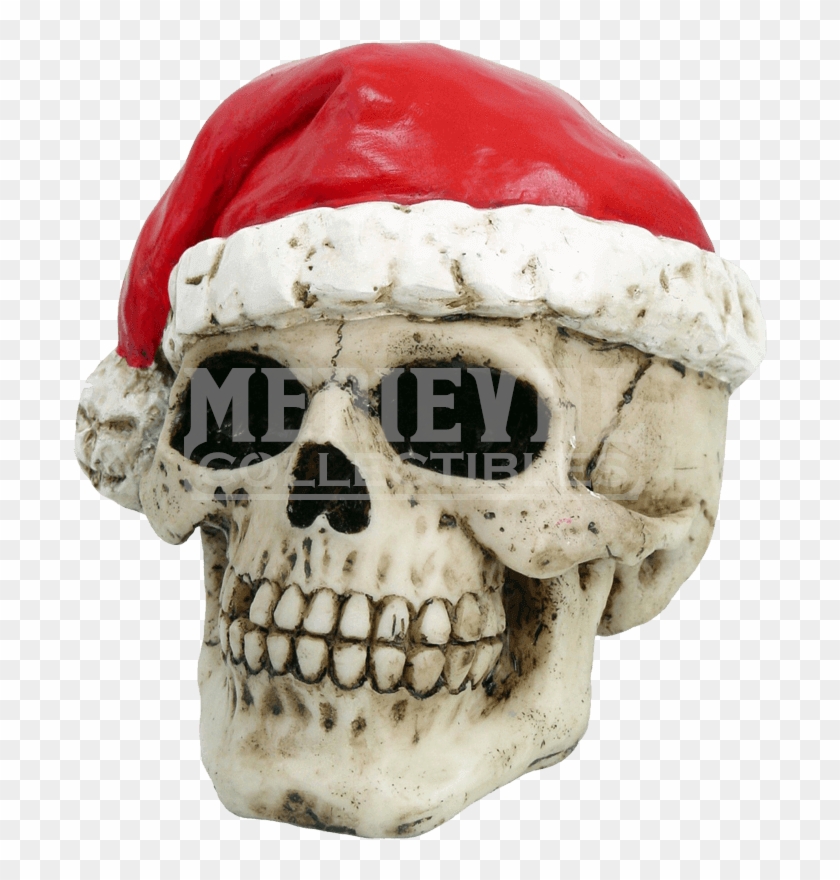 Skull Santa Hat Clipart