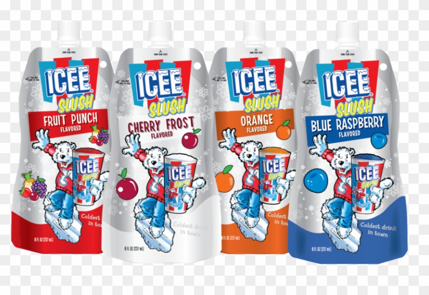 Icee All Flavors Mocked Up With Br-01 - Icee Slush Pouch Clipart #5932454