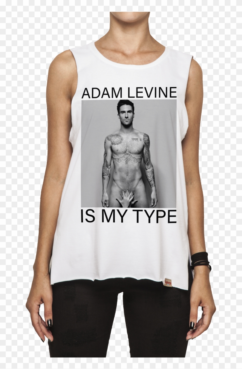 Adam Levine Autographed 11" X 14" No Clothes Pose Photograph - Adam Levine Clipart