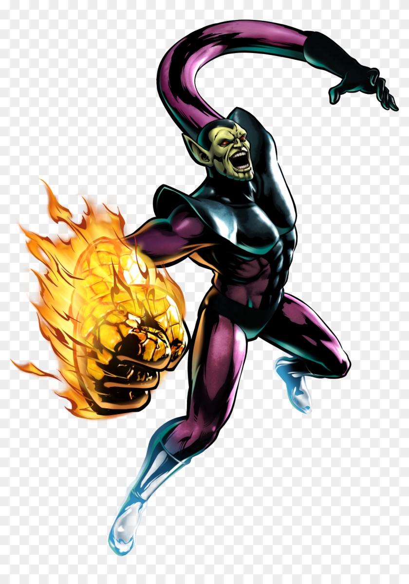Super Skrull - Super Skrull Marvel Vs Capcom 3 Clipart #5932820