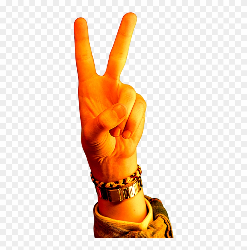 Photo Of Hand In A Peace Sign - Fictional Character Clipart