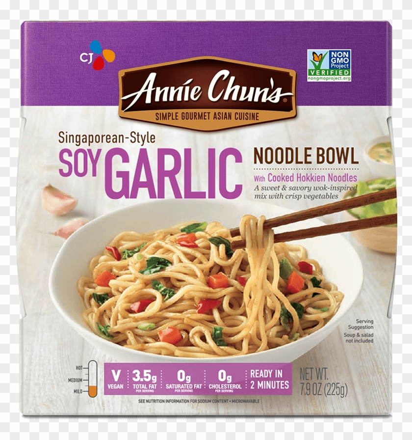Singaporean-style Soy Garlic Noodle Bowl - Annie Chun's Clipart #5933307