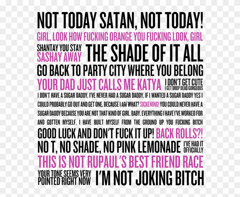 Bleed Area May Not Be Visible - Not Satan Today Not Girl Look Clipart #5933311