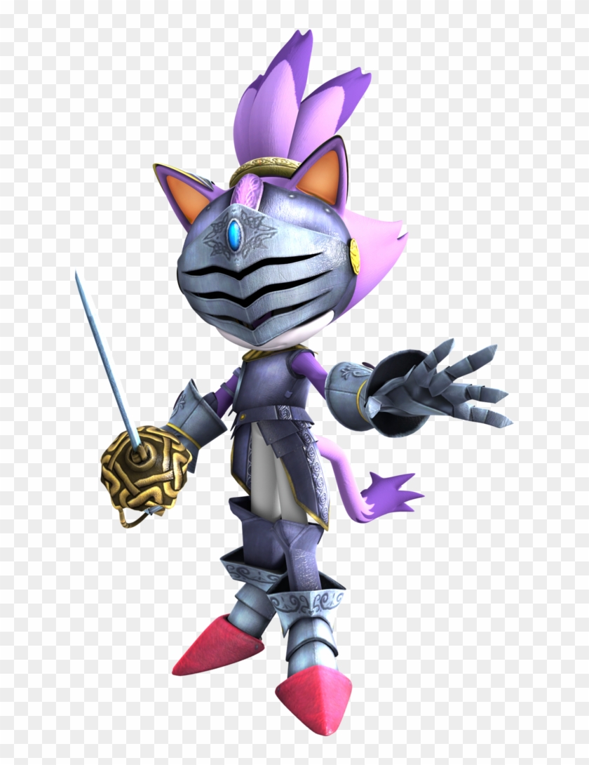 #sonic The Black Knight Blaze The Cat With Armor - Sir Percival Knight Of The Grail Clipart