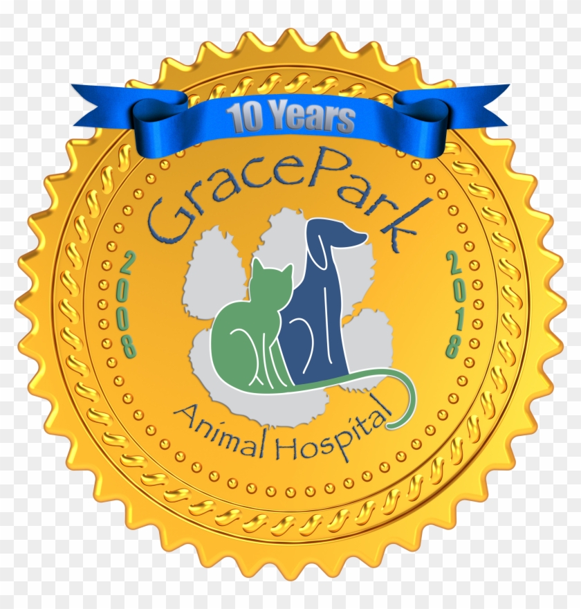 This Month Is Grace Park Animal Hospital's 10 Year - Fine Art Clipart