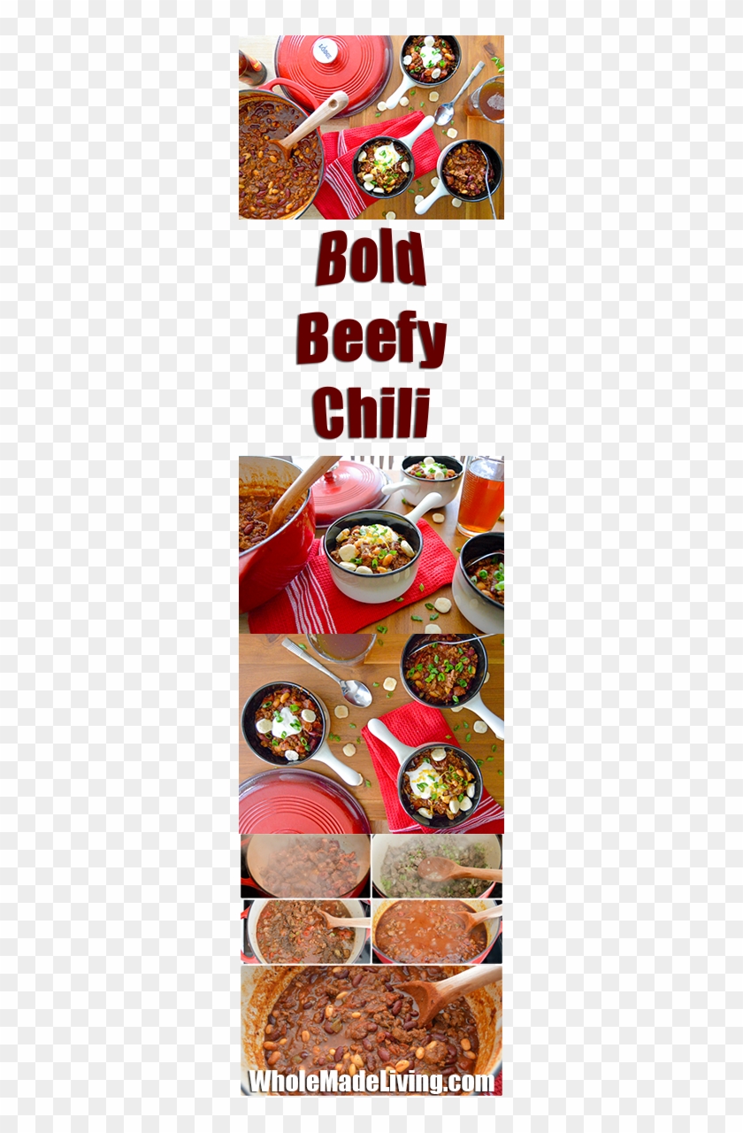 Bold Beefy Chili Pinterest Collage - Gazpacho Clipart