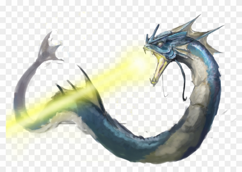 Clip Art Freeuse Gyarados Drawing Realistic - Gyarados Real Life Png Transparent Png