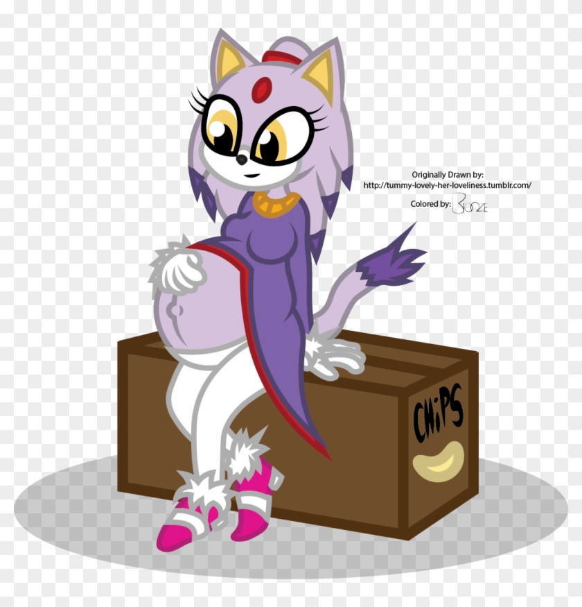 Blaze The Cat - Cartoon Clipart