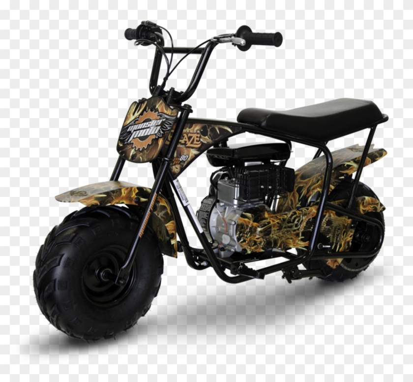 Legends Blaze 80cc Gas Mini Bike - Monster Moto Clipart