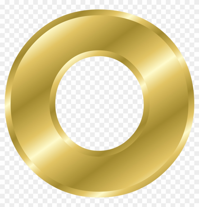 Picture Letters Png - Letter O In Gold Clipart #5933838