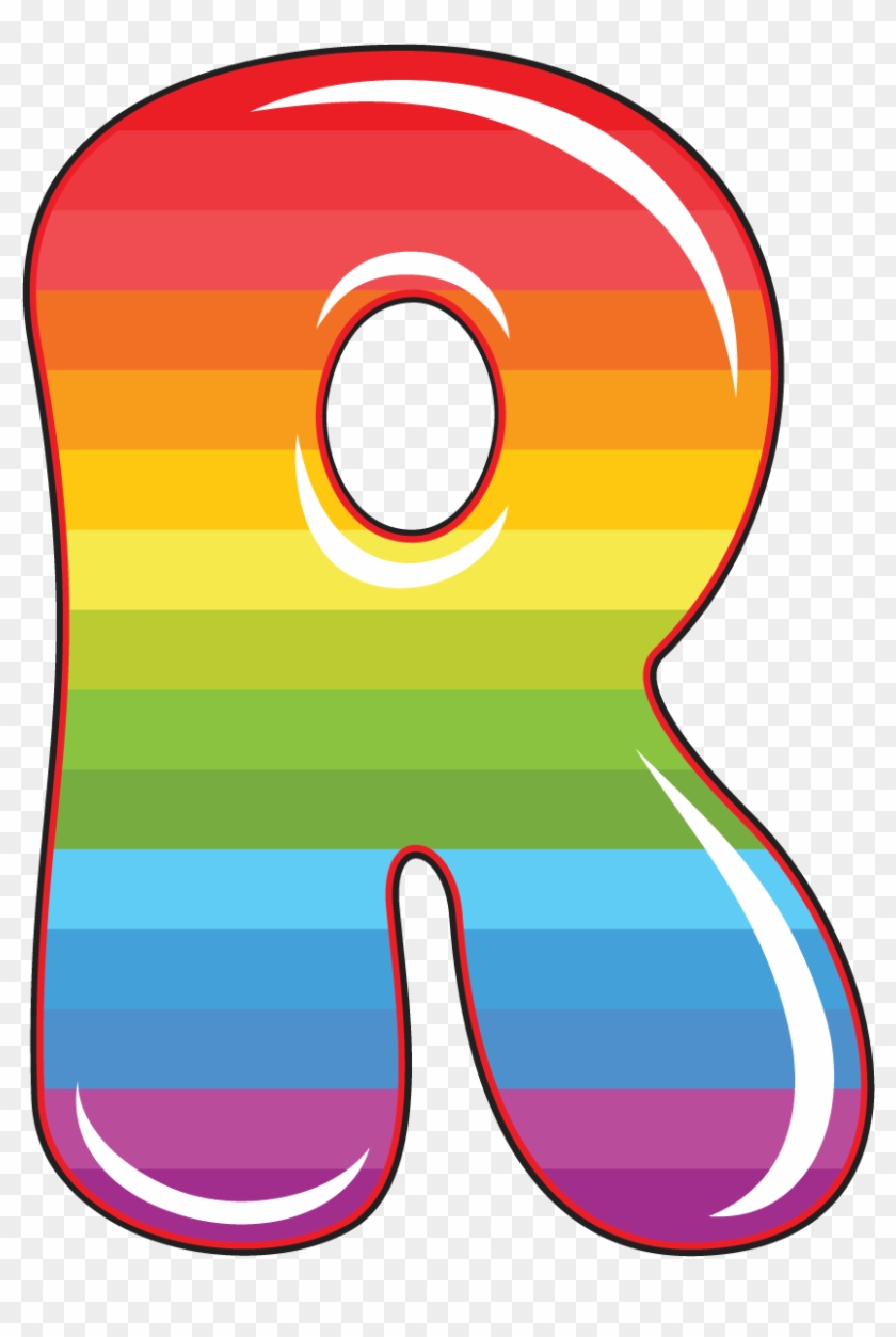 R Is For Rainbow, Baby Alphabet - Letter R Clip Art - Png Download #5933891