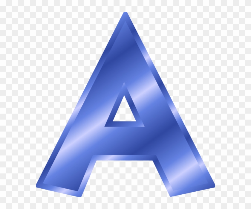 Blue Clipart Letter A - Letter A Blue Color - Png Download
