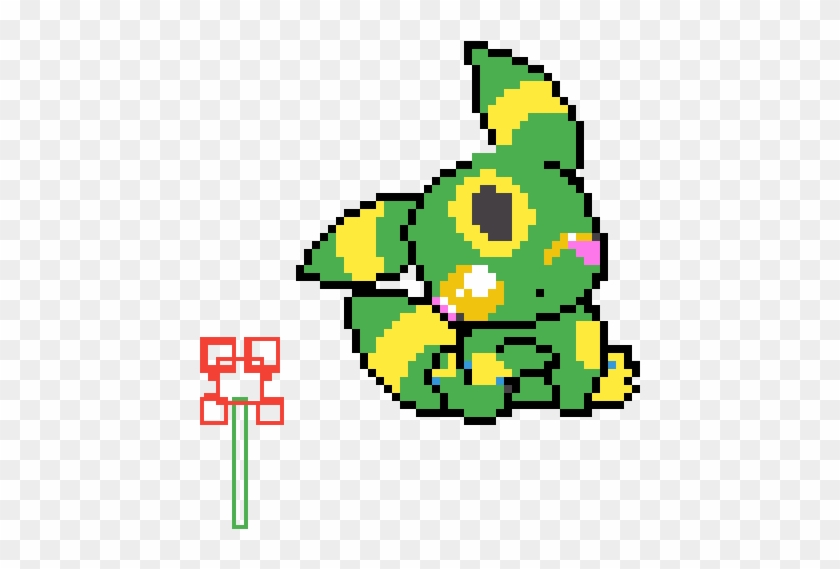 Plant And Plant Eevee - Pixel Art Pokemon Umbreon Clipart #5934352