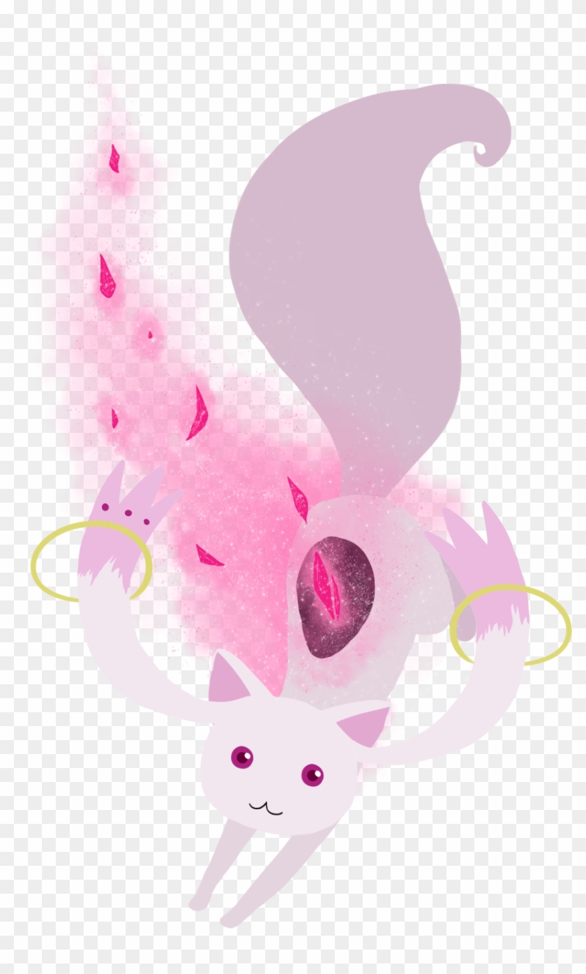 Kyubey From Puella Magi Madoka Magica - Illustration Clipart