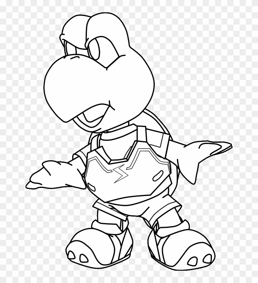 Koopa Troopa Coloring Pages Images & Pictures - Koopa Troopa Coloring Page Clipart #5934877