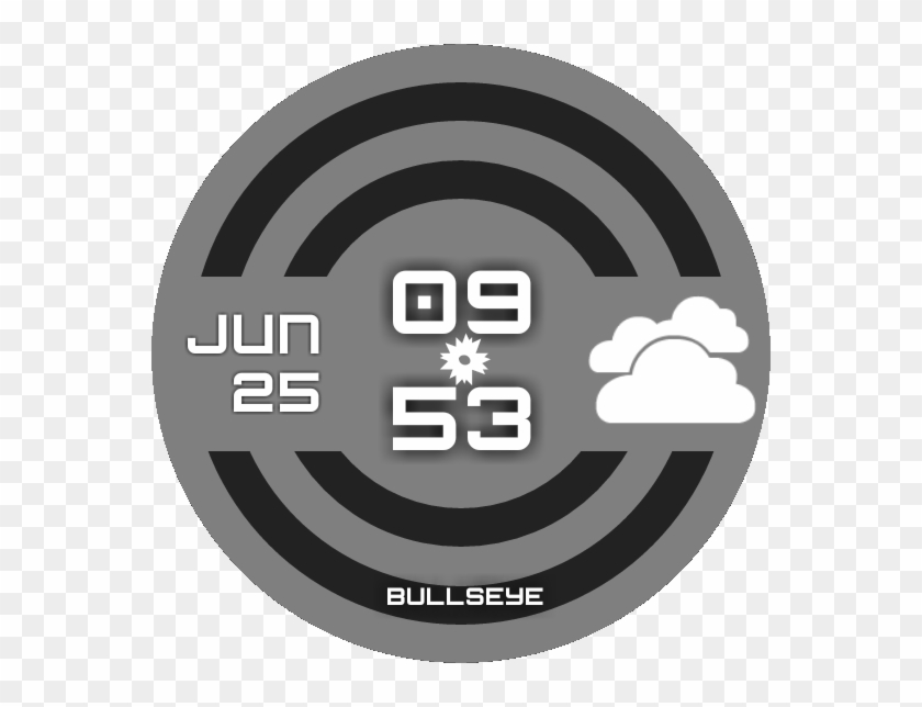 Bullseye Weather Icon Watchface Preview Clipart #5935284