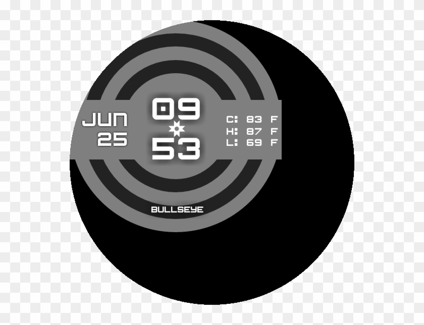 Bullseye Watchface Watch Face Preview Clipart
