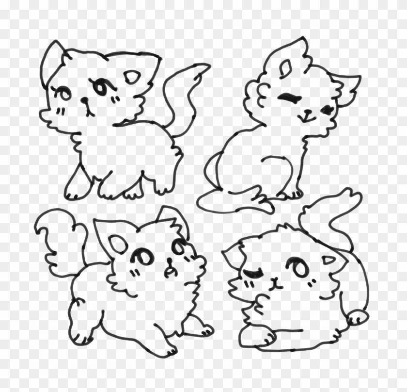 Medium Size Of Drawing A Cat Sleeping Of Face Step - Cartoon Clipart