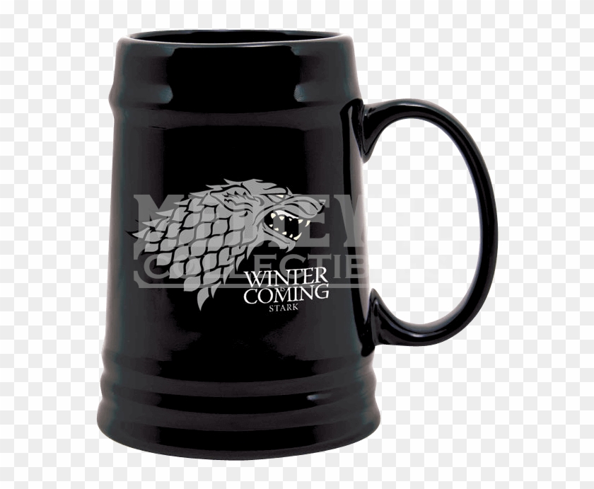 Game Of Thrones Stark Sigil Ceramic Stein - Game Of Thrones Pint Clipart #5936308