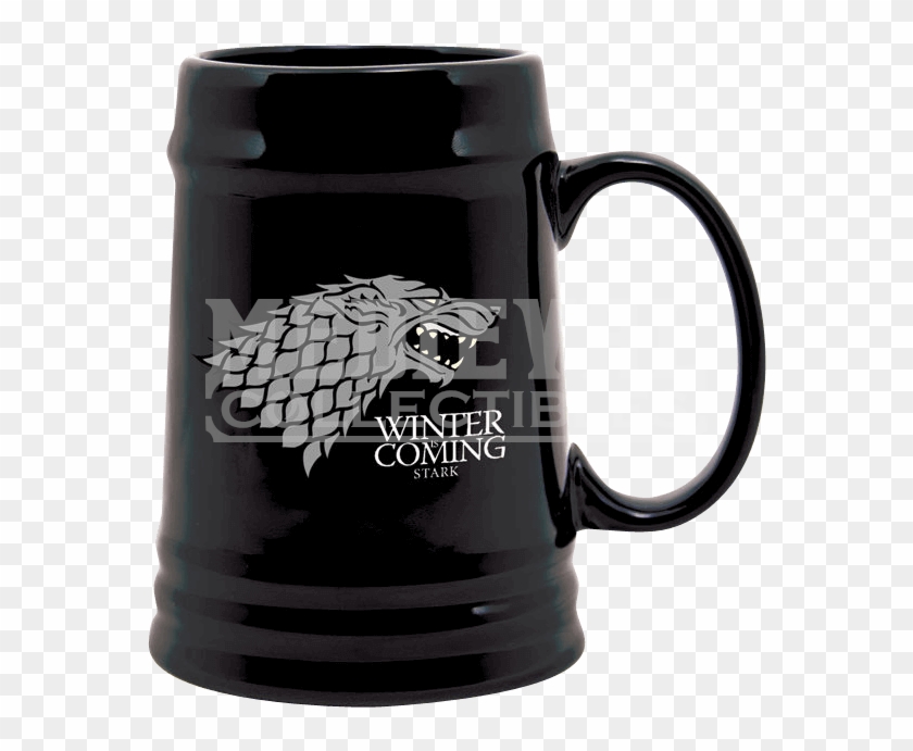 Game Of Thrones Stark Sigil Ceramic Stein - Game Of Thrones Pint Clipart