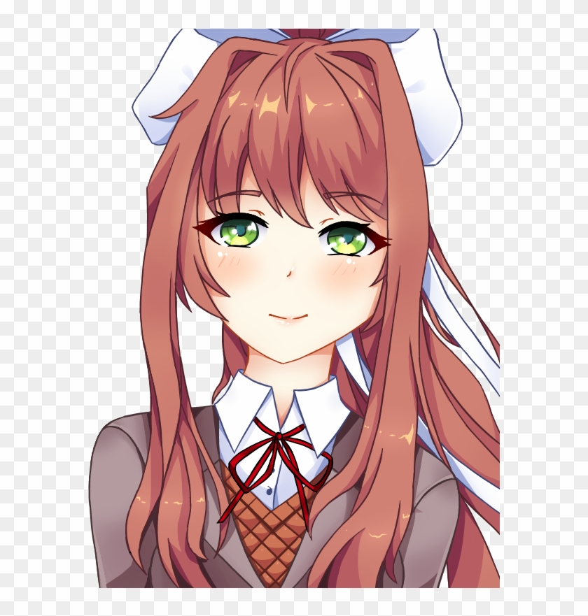 Monika ,doki Doki Literature Club,foreign Vn, - Doki Doki Literature Club Monika Clipart